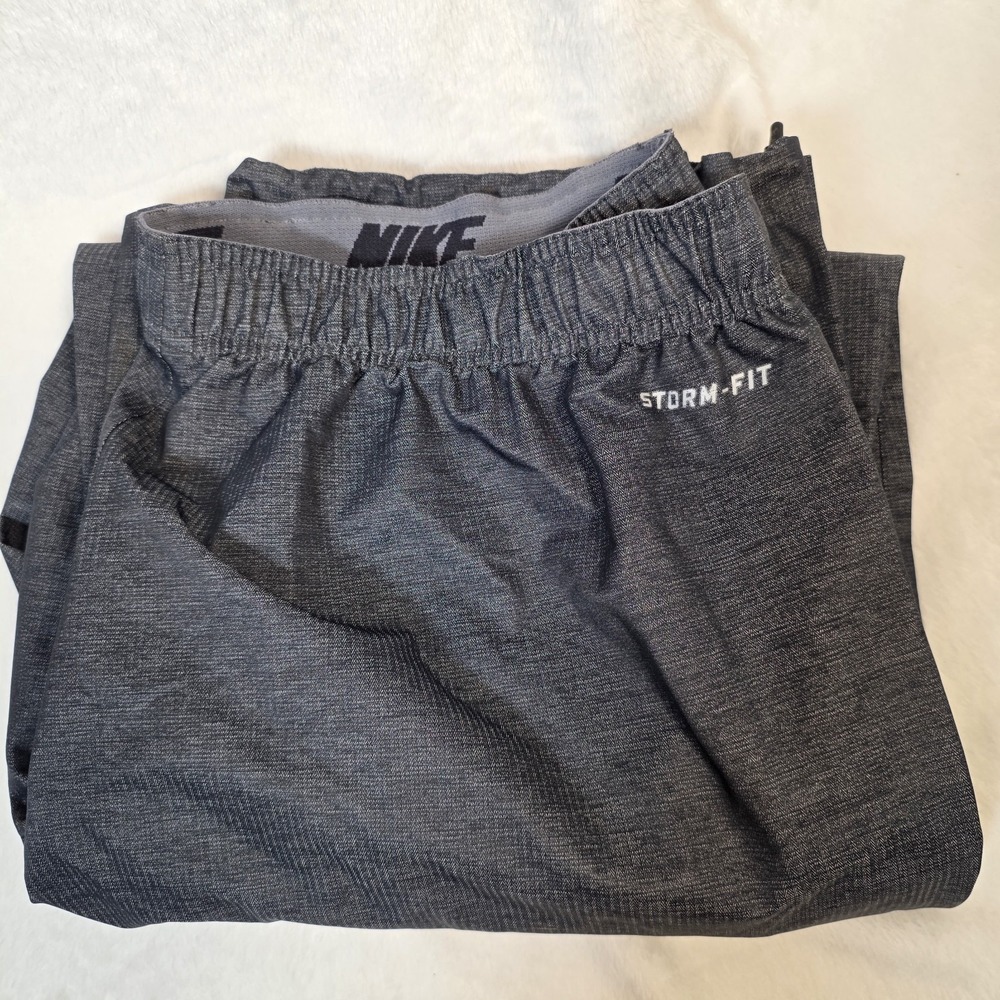 Nike Storm Fit Waterproof Golf Pants Sz XXLarge Gray All Weather 1/4 Zip Bottom
